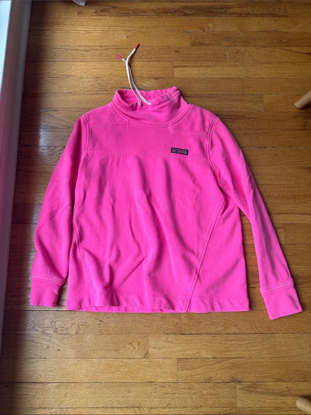 Vineyard Vines Kids Bright Pink Fleece Pullover